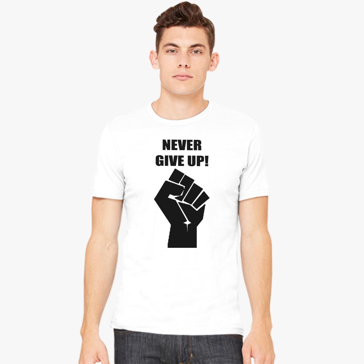 never give up Men's T-shirt