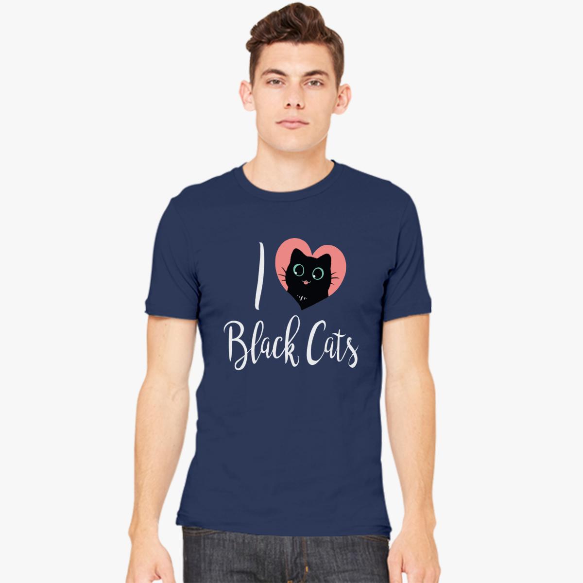 I Heart Black Cats Men's T-shirt