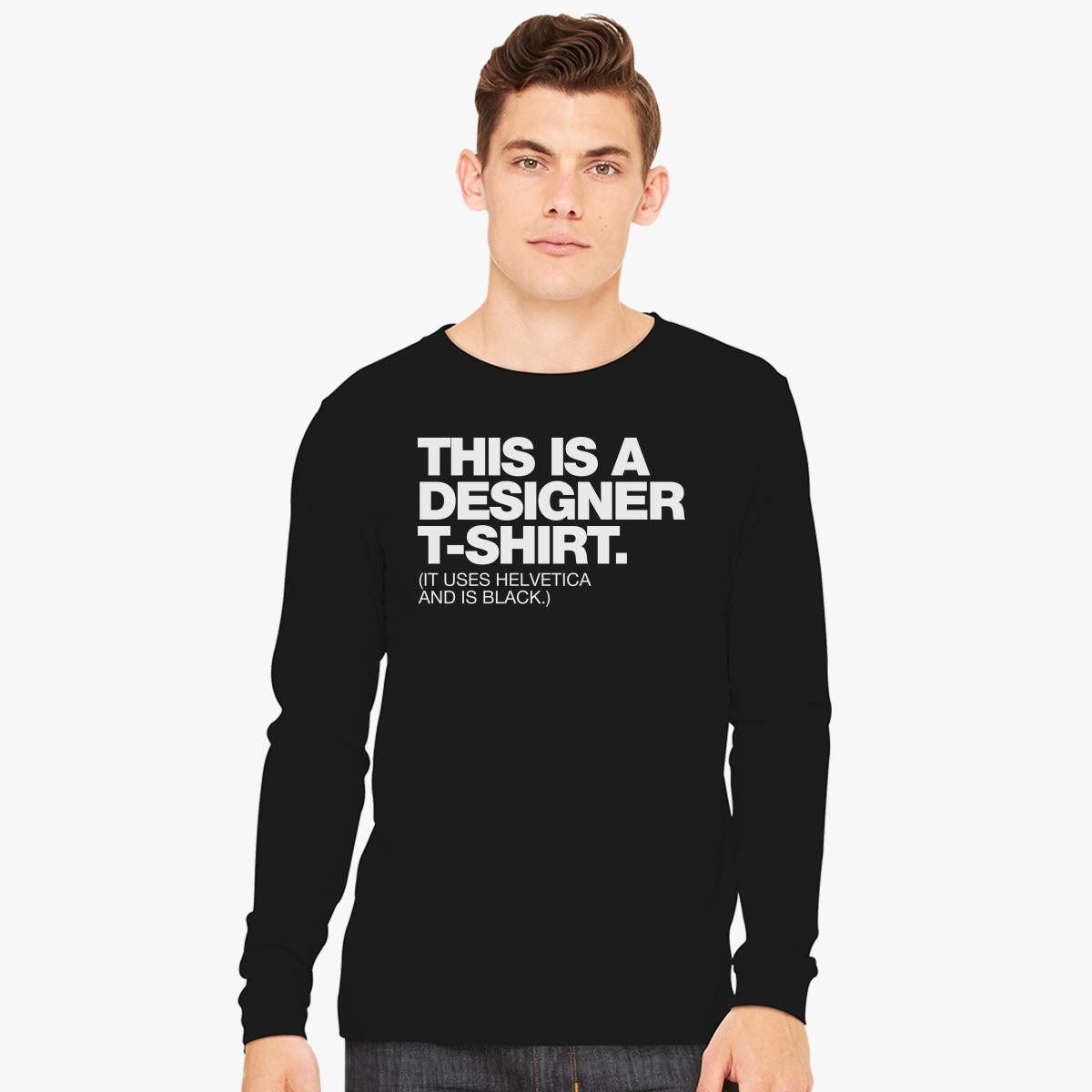 designer long sleeve t shirts
